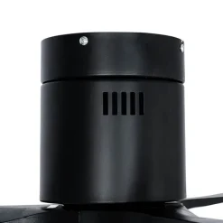 QAZQA Deckenventilator Mit Licht|Wohnzimmerlampen*Deckenventilator schwarz 132cm inkl. LED Dimmbar mit Fernbedienung - Sofia