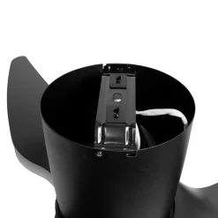 QAZQA Deckenventilator Mit Licht|Wohnzimmerlampen*Deckenventilator schwarz 123cm inkl. LED Dimmbar mit Fernbedienung - Patty