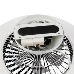 QAZQA Schlafzimmerlampen|Küchenlampen*Deckenventilator schwarz mit Sterneneffekt 60cm inkl. LED Dimmbar mit Fernbedienung - Climo