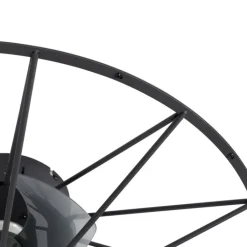 QAZQA Deckenventilator Mit Licht|Wohnzimmerlampen*Deckenventilator schwarz 62cm inkl. LED Dimmbar mit Fernbedienung - Yaran