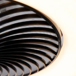 QAZQA Deckenventilator Mit Licht|Wohnzimmerlampen*Deckenventilator schwarz 55,5 cm inkl. LED Dimmbar mit Fernbedienung - Clima