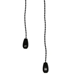 QAZQA Schlafzimmerlampen|Küchenlampen*Deckenventilator schwarz mit Holzprint 107,5 cm 3-flammig mit Zugschalter - Mistral Vidro