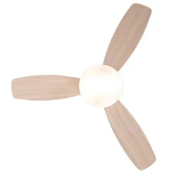 QAZQA Deckenventilator Mit Licht|Esszimmerlampen*Deckenventilator Stahl 96cm mit Fernbedienung - Rotar