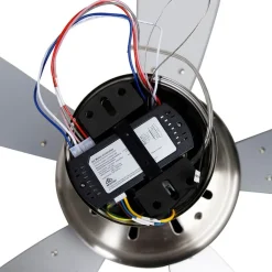 QAZQA Deckenventilator Mit Licht|Wohnzimmerlampen*Deckenventilator Stahl mit Fernbedienung inkl. LED - Malaki