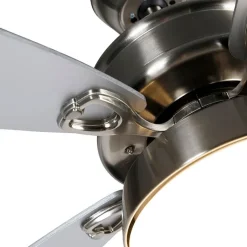 QAZQA Deckenventilator Mit Licht|Wohnzimmerlampen*Deckenventilator Stahl mit Fernbedienung inkl. LED - Malaki