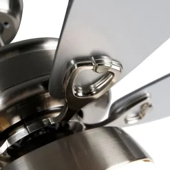 QAZQA Deckenventilator Mit Licht|Wohnzimmerlampen*Deckenventilator Stahl mit Fernbedienung inkl. LED - Malaki