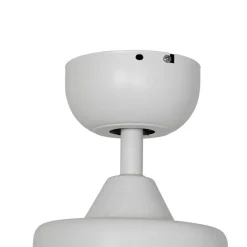 QAZQA Deckenventilator Mit Licht|Wohnzimmerlampen*Deckenventilator weiß 86,7 cm inkl. LED Dimmbar mit Fernbedienung - Yuki