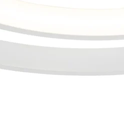 QAZQA Deckenventilator Mit Licht|Wohnzimmerlampen*Deckenventilator weiß 46,5 cm inkl. LED mit Fernbedienung - Kees