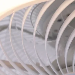 QAZQA Deckenventilator Mit Licht|Wohnzimmerlampen*Deckenventilator weiß 55,5 cm inkl. LED Dimmbar mit Fernbedienung - Clima