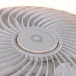 QAZQA Deckenventilator Mit Licht|Wohnzimmerlampen*Deckenventilator weiß 55,5 cm inkl. LED Dimmbar mit Fernbedienung - Clima