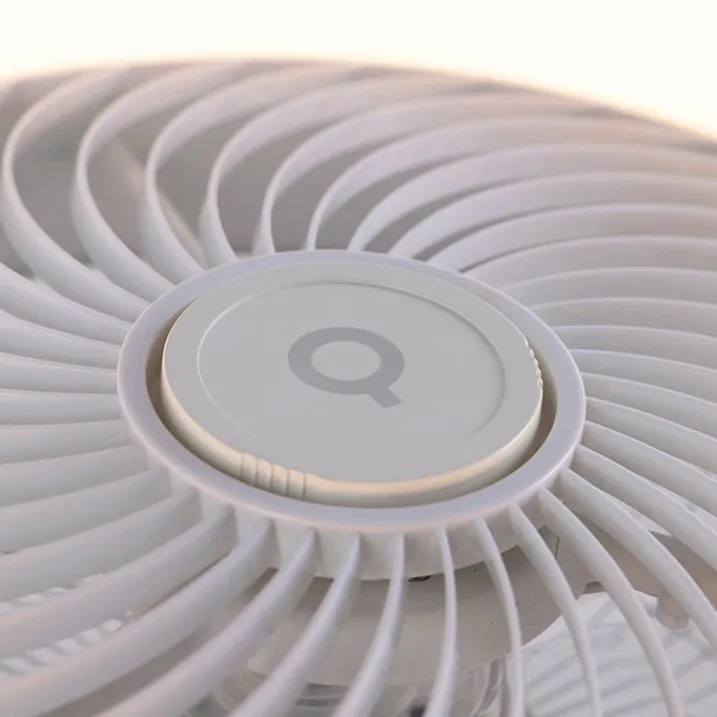 QAZQA Deckenventilator Mit Licht|Wohnzimmerlampen*Deckenventilator weiß 55,5 cm inkl. LED Dimmbar mit Fernbedienung - Clima