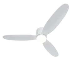 QAZQA Deckenventilator Mit Licht|Wohnzimmerlampen*Deckenventilator weiß 132cm inkl. LED Dimmbar mit Fernbedienung - Sofio