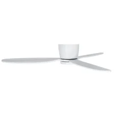 QAZQA Deckenventilator Mit Licht|Wohnzimmerlampen*Deckenventilator weiß 132cm inkl. LED Dimmbar mit Fernbedienung - Sofio