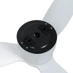 QAZQA Deckenventilator Mit Licht|Wohnzimmerlampen*Deckenventilator weiß 132cm inkl. LED Dimmbar mit Fernbedienung - Sofio