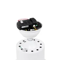 QAZQA Professional Deckenventilator Mit Licht|Wohnzimmerlampen*Deckenventilator Weiß 137cm inkl. LED Dimmbar mit Fernbedienung - Tak