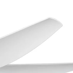 QAZQA Professional Deckenventilator Mit Licht|Wohnzimmerlampen*Deckenventilator Weiß 137cm inkl. LED Dimmbar mit Fernbedienung - Tak