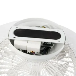 QAZQA Schlafzimmerlampen|Küchenlampen*Deckenventilator weiß mit Sterneffekt 60cm inkl. LED Dimmbar mit Fernbedienung - Climo