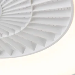 QAZQA Schlafzimmerlampen|Küchenlampen*Deckenventilator weiß mit Sterneffekt 60cm inkl. LED Dimmbar mit Fernbedienung - Climo