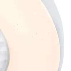 QAZQA Schlafzimmerlampen|Küchenlampen*Deckenventilator weiß mit Sterneffekt 60cm inkl. LED Dimmbar mit Fernbedienung - Climo