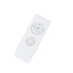 QAZQA Deckenventilator Mit Licht|Wohnzimmerlampen*Deckenventilator weiß mit Holzaufdruck 96cm mit Fernbedienung - Rotar