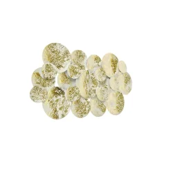 QAZQA Schlafzimmerlampen|Esszimmerlampen*Dekorative orientalische Wandlampe Gold mit weißen 2 Lichtern - Hikina