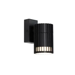 QAZQA Gartenbeleuchtung|Außenwandleuchten*Design Außenwandleuchte schwarz IP44 - Boris