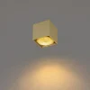 QAZQA Deckenstrahler|Aufbaustrahler*Design Aufbaustrahler Gold GU10 111mm - Box Honey
