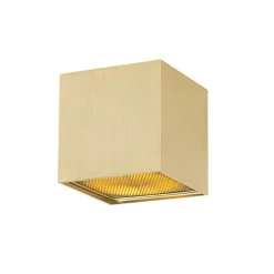 QAZQA Deckenstrahler|Aufbaustrahler*Design Aufbaustrahler Gold GU10 111mm - Box Honey