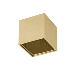 QAZQA Deckenstrahler|Aufbaustrahler*Design Aufbaustrahler Gold GU10 111mm - Box Honey