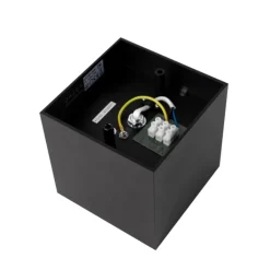 QAZQA Wandstrahler|Deckenstrahler*Design Aufbaustrahler schwarz quadratisch - Box