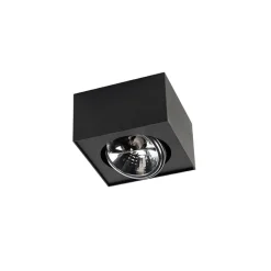 QAZQA Wandstrahler|Deckenstrahler*Design Aufbaustrahler Schwarz Verstellbar - Kaya