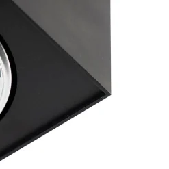 QAZQA Wandstrahler|Deckenstrahler*Design Aufbaustrahler Schwarz Verstellbar - Kaya