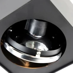 QAZQA Wandstrahler|Deckenstrahler*Design Aufbaustrahler Schwarz Verstellbar - Kaya