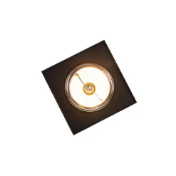 QAZQA Wandstrahler|Deckenstrahler*Design Aufbaustrahler Schwarz Verstellbar - Kaya