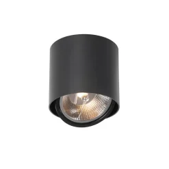 QAZQA Schlafzimmerlampen|Küchenlampen*Design Aufbaustrahler schwarz verstellbar GU10 111mm - Impact