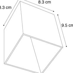 QAZQA Wandstrahler|Deckenstrahler*Design Aufbaustrahler Weiß GU10 50mm - Qubo