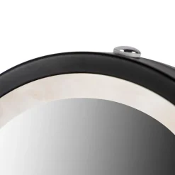 QAZQA Badezimmerlampen|Spiegel Mit Beleuchtung*Design Badezimmerspiegel schwarz inkl. LED verstellbar IP44 - Vicino