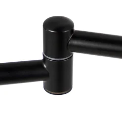 QAZQA Badezimmerlampen|Spiegel Mit Beleuchtung*Design Badezimmerspiegel schwarz inkl. LED verstellbar IP44 - Vicino