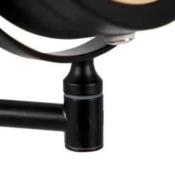 QAZQA Badezimmerlampen|Spiegel Mit Beleuchtung*Design Badezimmerspiegel schwarz inkl. LED verstellbar IP44 - Vicino