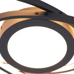 Trio Leuchten Schlafzimmerlampen|Küchenlampen*Design Deckenleuchte Anthrazit inkl. LED 3-stufig dimmbar - Axy