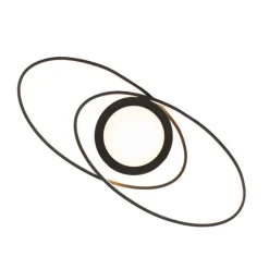 Trio Leuchten Schlafzimmerlampen|Küchenlampen*Design Deckenleuchte Anthrazit inkl. LED 3-stufig dimmbar - Axy