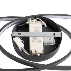 Trio Leuchten Schlafzimmerlampen|Küchenlampen*Design Deckenleuchte Anthrazit inkl. LED 3-stufig dimmbar - Axy