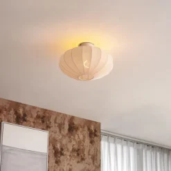 QAZQA Schlafzimmerlampen|Küchenlampen*Design Deckenleuchte Beige - Bida