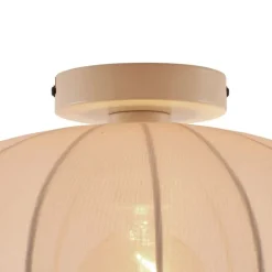 QAZQA Schlafzimmerlampen|Küchenlampen*Design Deckenleuchte Beige - Bida