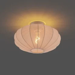 QAZQA Schlafzimmerlampen|Küchenlampen*Design Deckenleuchte Beige - Bida