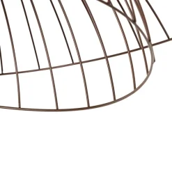 QAZQA Schlafzimmerlampen|Küchenlampen*Design Deckenleuchte Bronze mit doppeltem Schirm 45cm - Pua