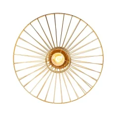 QAZQA Deckenleuchten|Wohnzimmerlampen*Design Deckenleuchte Gold Draht mit Lichteffekt - Zahra