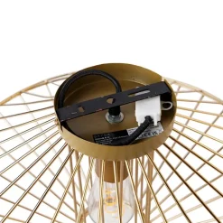 QAZQA Deckenleuchten|Wohnzimmerlampen*Design Deckenleuchte Gold Draht mit Lichteffekt - Zahra