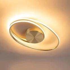 QAZQA Led-Deckenleuchten|Deckenleuchten*Design Deckenleuchte Gold inkl. LED 3 Stufen dimmbar - Rowan