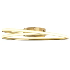 QAZQA Led-Deckenleuchten|Deckenleuchten*Design Deckenleuchte Gold inkl. LED 3 Stufen dimmbar - Rowan